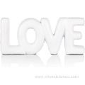 Large Resin Sculpture of White Love Letters